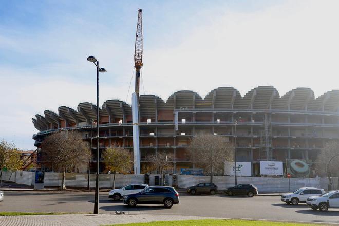 Avances en las obras del Nou Mestalla