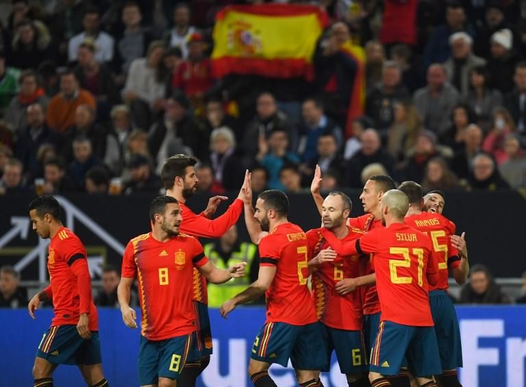 El partido Alemania - España, en imágenes