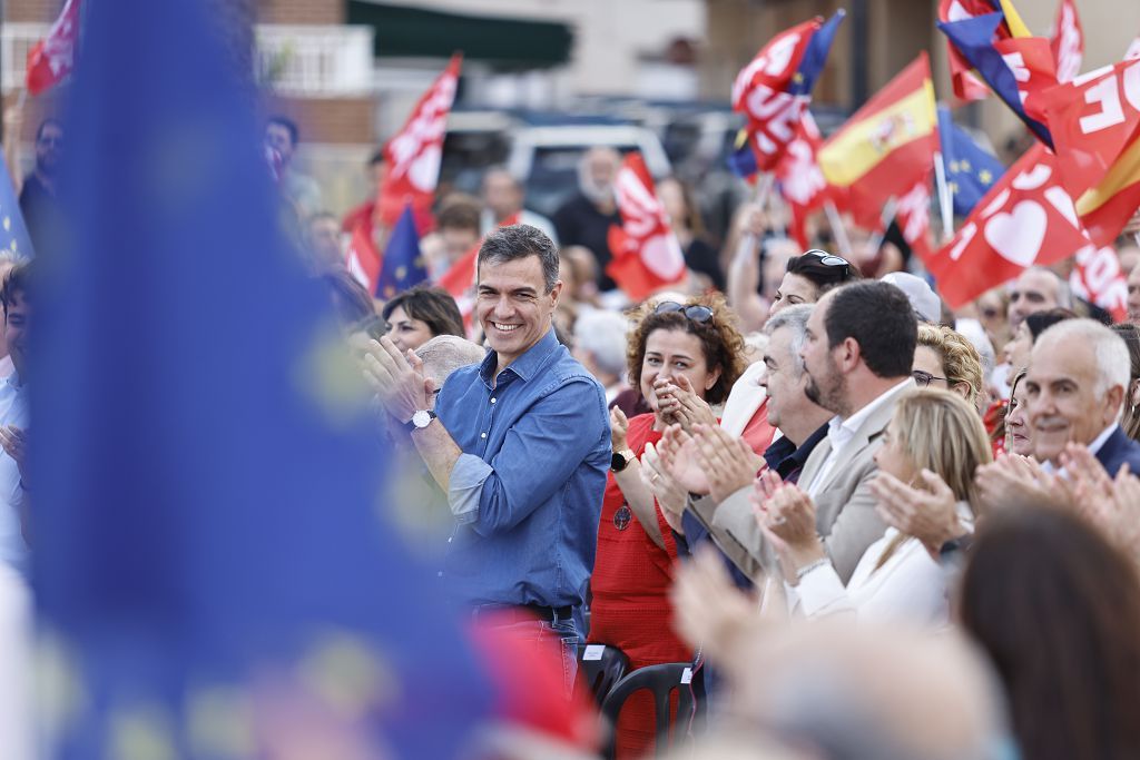 Visita de Pedro Sánchez en Los Alcázares