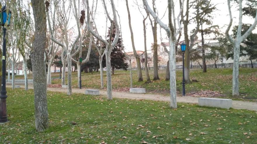 Parque de San Martín este viernes.