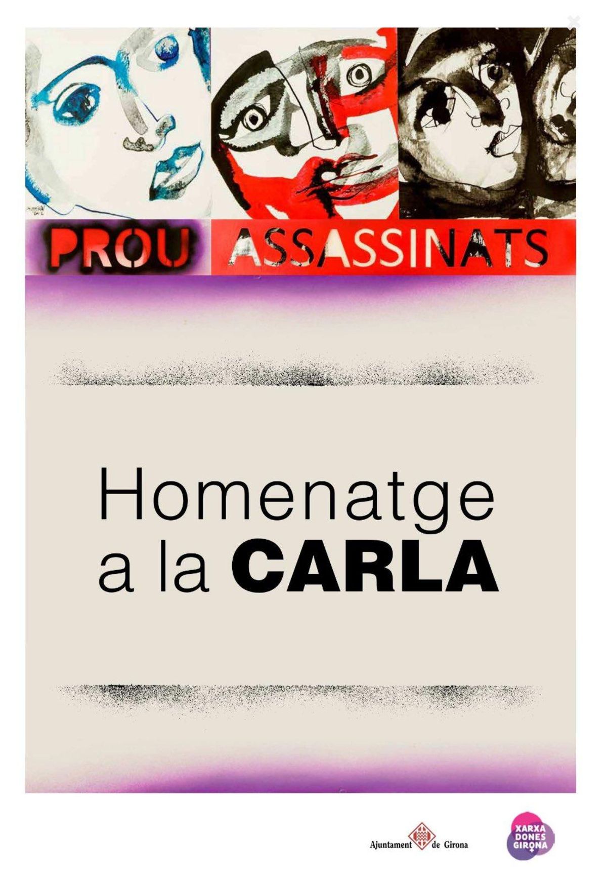 Imatge publicada per l'Ajuntament en record a Carla Fernández.