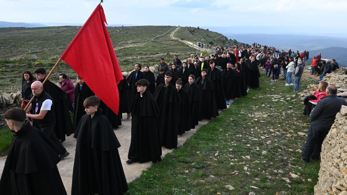 Llegada de la rogativa a Sant Pere.