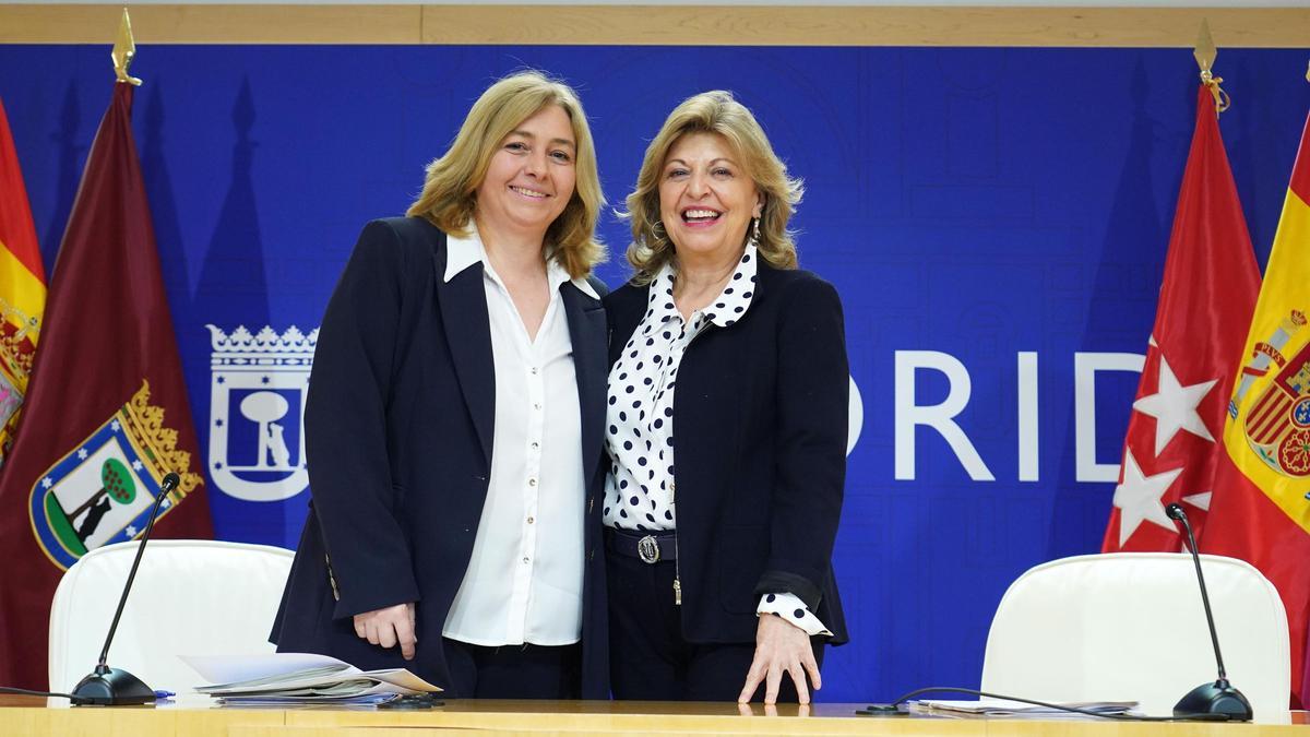 Sanz e Hidalgo durante la rueda de prensa posterior a la Junta de Gobierno de este jueves.