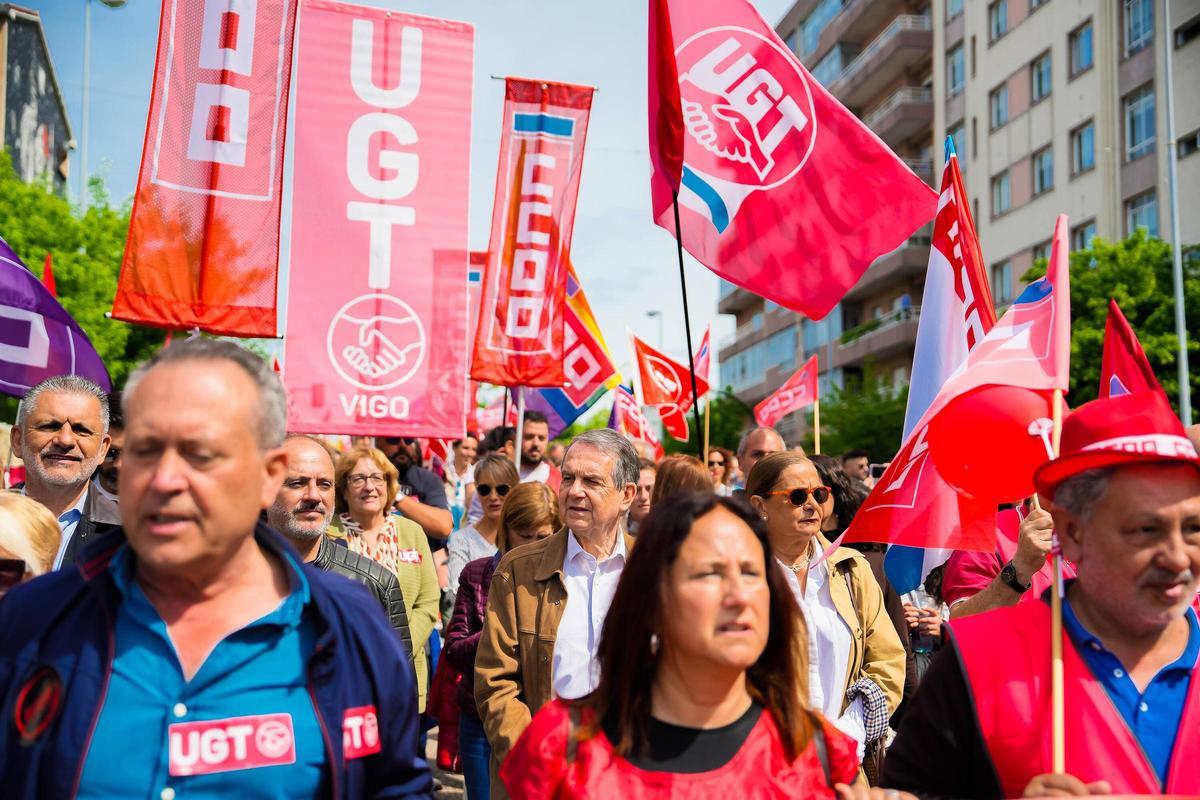 Primero de Mayo en Vigo: por la paz, mejores salarios y vivienda digna