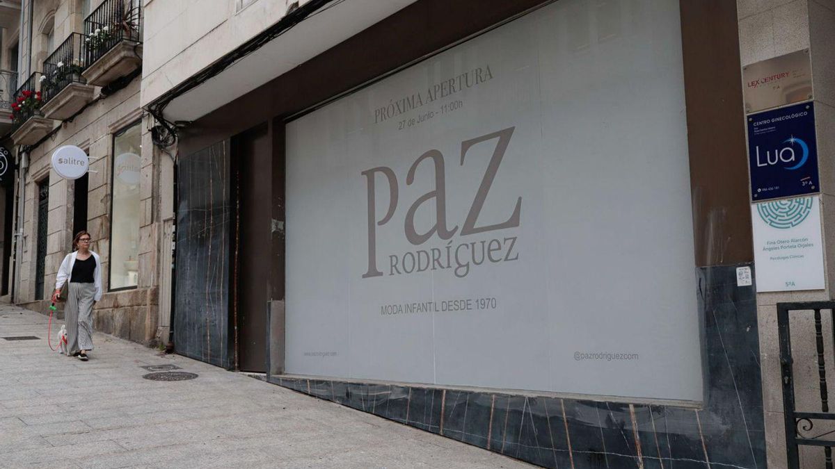 Fachada de la primera tienda propia que Paz Rodríguez abrirá en Vigo.