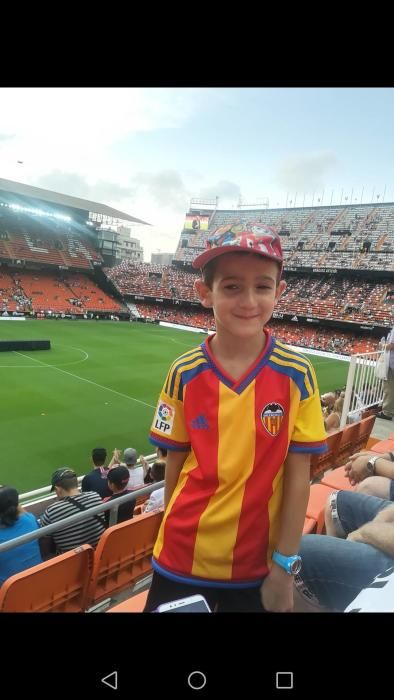 LUIS Su primera vez en Mestalla