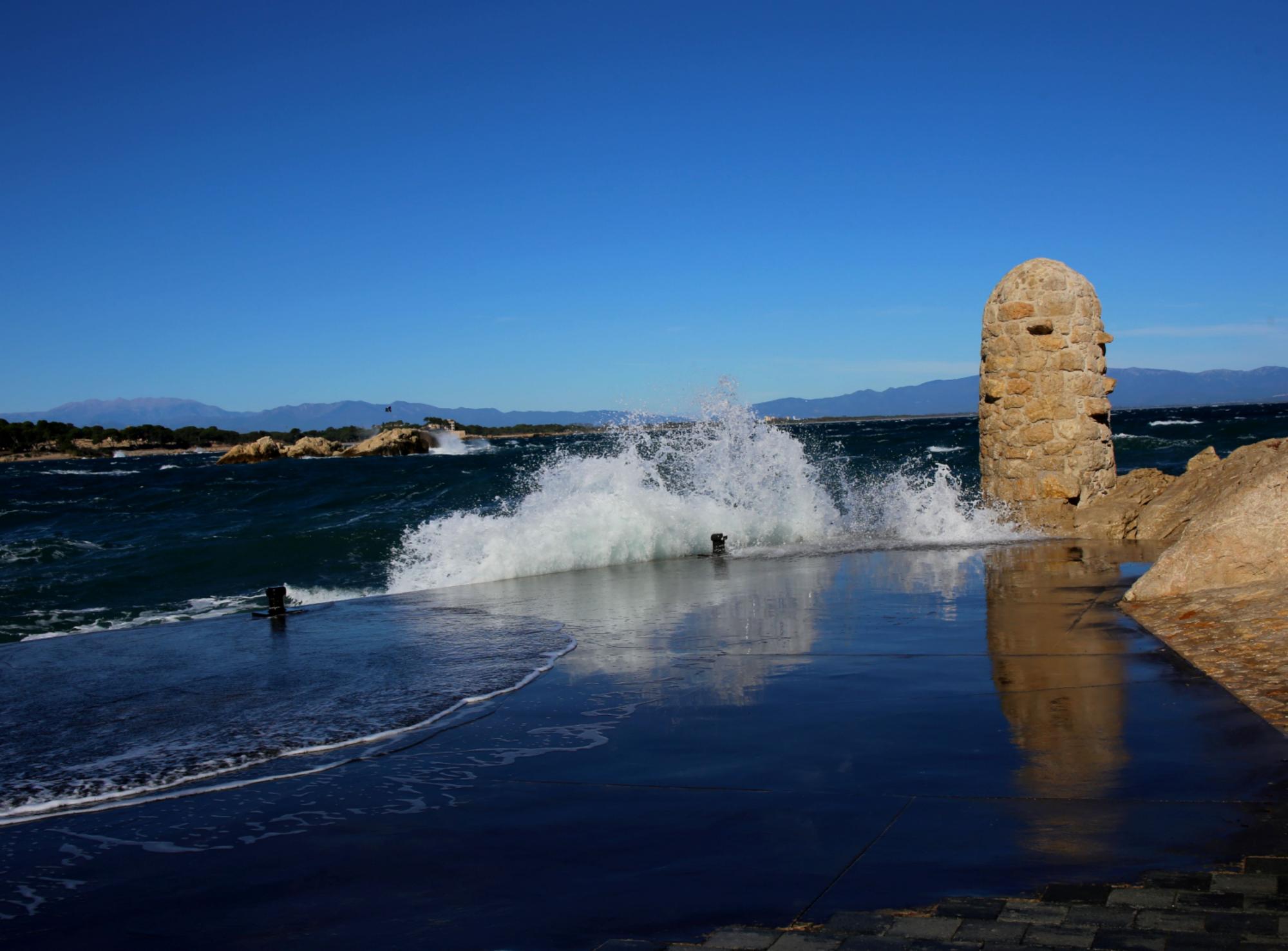 Temporal marítim a l'Escala