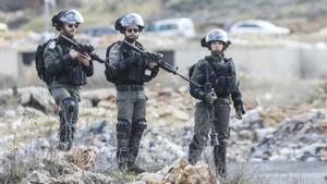 Soldados israelís en Cisjordania. 