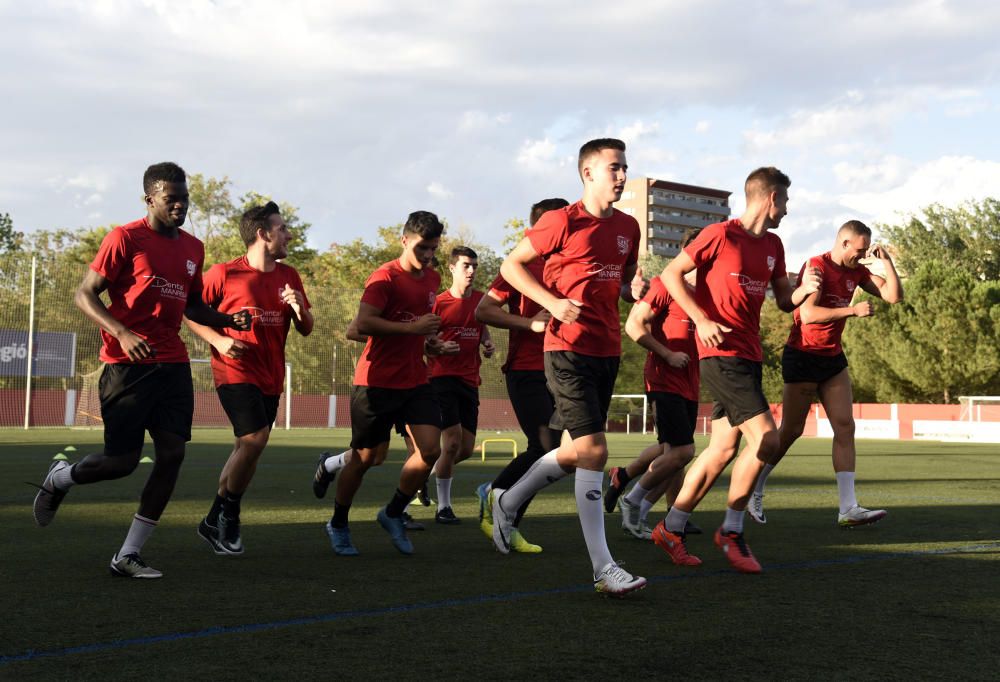 Primer entrenament  del CE Manresa