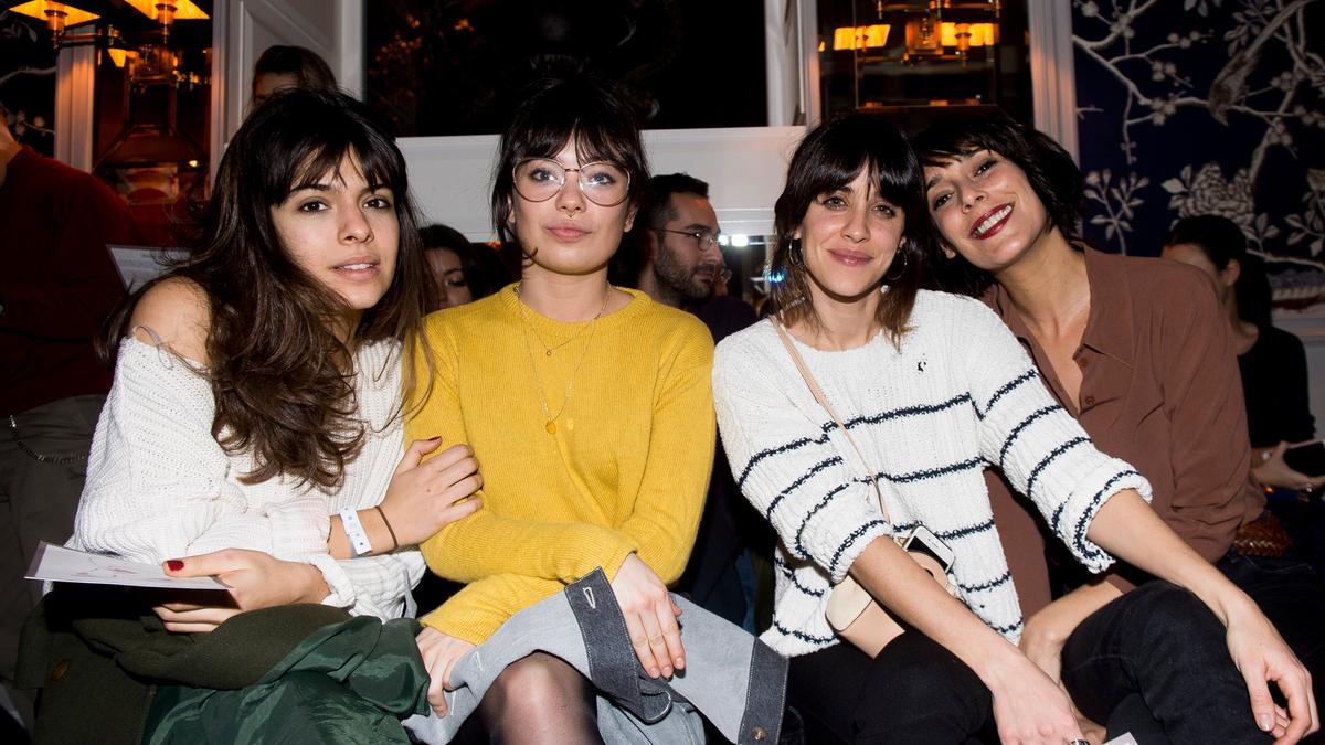 Claudia Traisac, Anna Castillo, Macarena García y Belén Cuesta en el desfile de Encinar