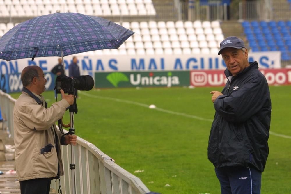 Repaso en imágenes al paso de Joaquín Perió como entrenador del Málaga CF.