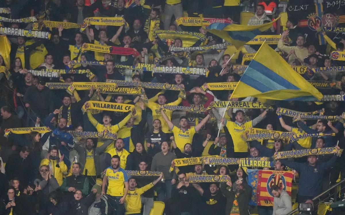 La 'marea grogueta' acudirá en 500 seguidores al campo del Levante para animar al Villarreal.
