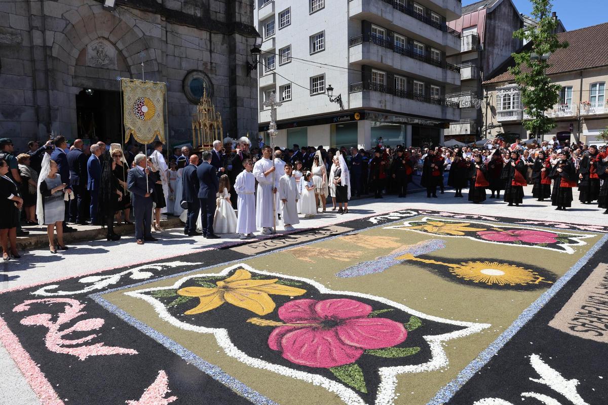 La procesión de Corpus Christi en Ponteareas
