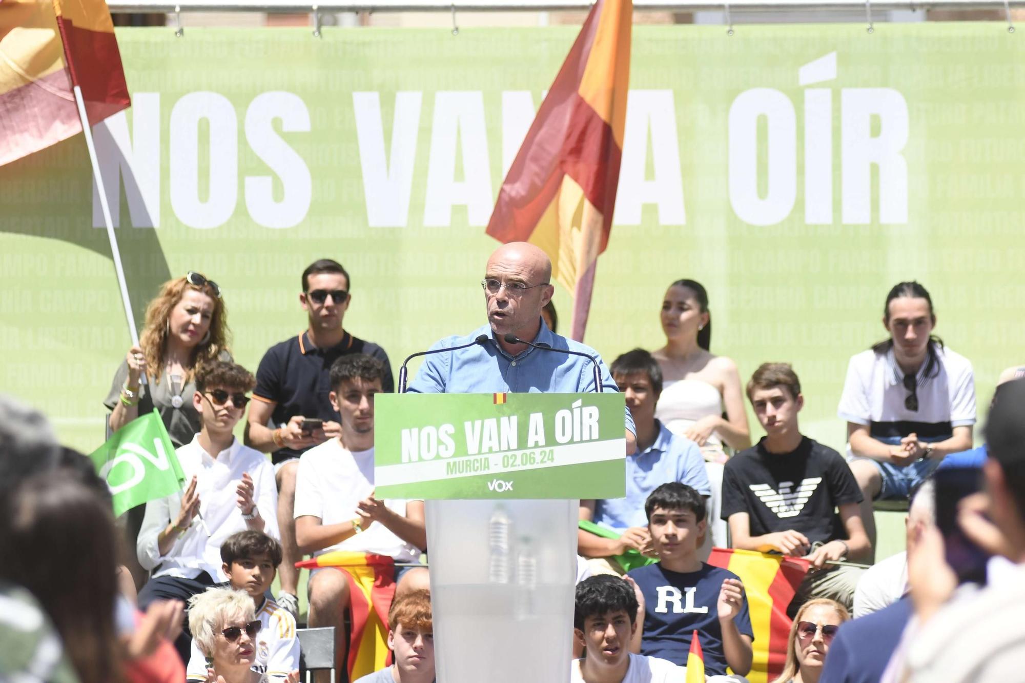 Acto de Santiago Abascal y Jorge Buxadé en Murcia