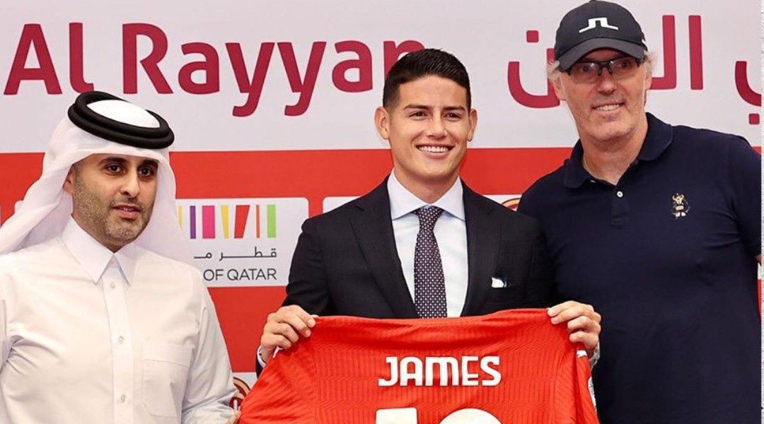 James, durante su presentación con el Al-Rayyan catarí