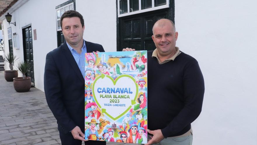 Playa Blanca pone cara a su Carnaval 2023 alegórico al medioambiente