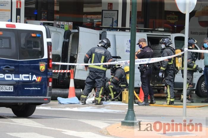 Explosión en una gasolinera de Cartagena