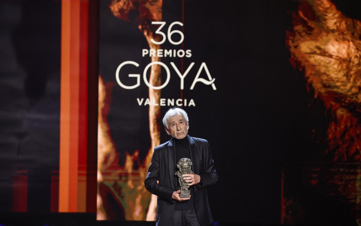 José Sacristán, en los Premios Goya 2022.