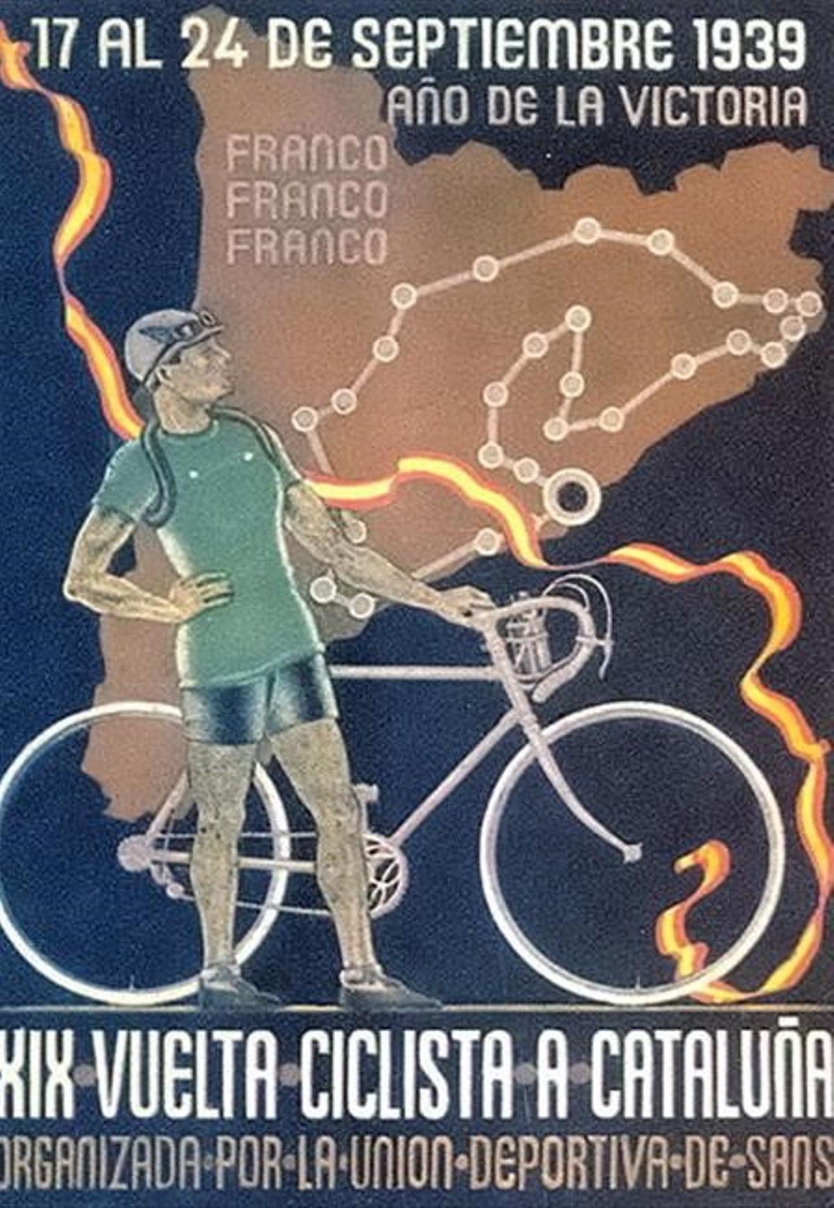 Cartel de la Volta Ciclista a Catalunya de 1939.