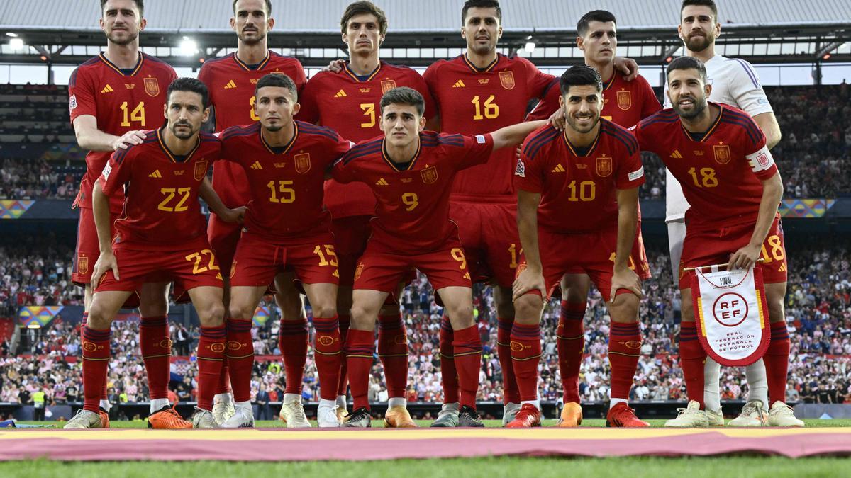 El once titular de la selección española en la final de la Nations League