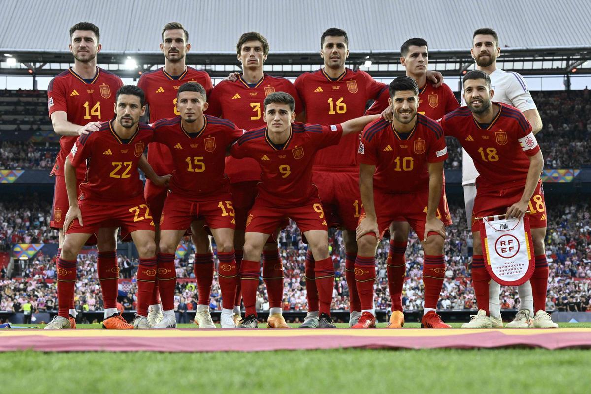 El once titular de la selección española en la final de la Nations League