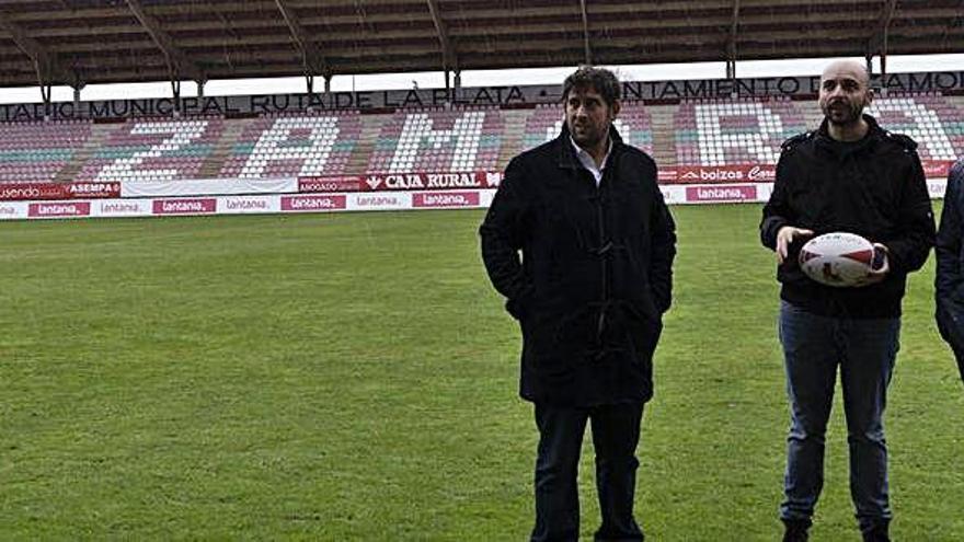 Los responsables del Zamora Rugby Club, Ayuntamiento y Federación visitaron el Ruta de la Plata que acogera la final el 26 de abril.