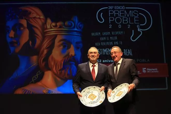 Galería: Vila-real reconoce las trayectorias de Manuel Rubert y Miguel Carda con la entrega de los Premis Poble