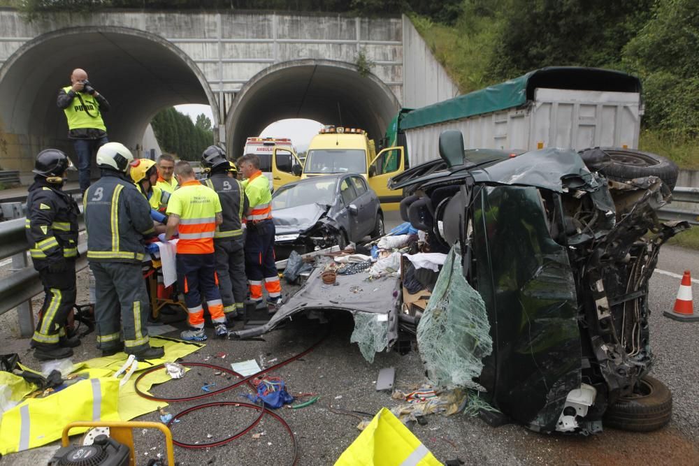 Accidente en la autovía minera