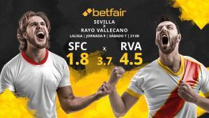 Sevilla FC vs. Rayo Vallecano: horario, TV, estadísticas, clasificación y pronósticos