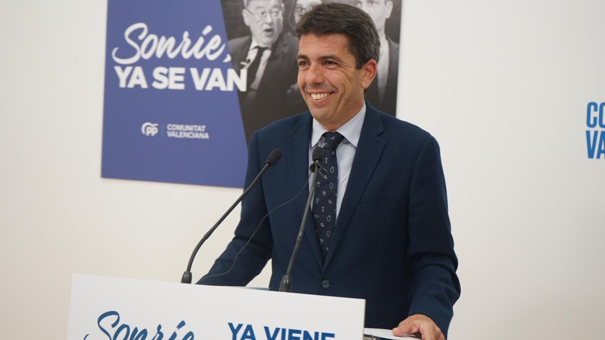 Carlos Mazón, en rueda de prensa.