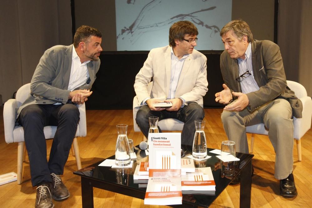 Carles Puigdemont presenta el llibre de Santi Vila a Girona