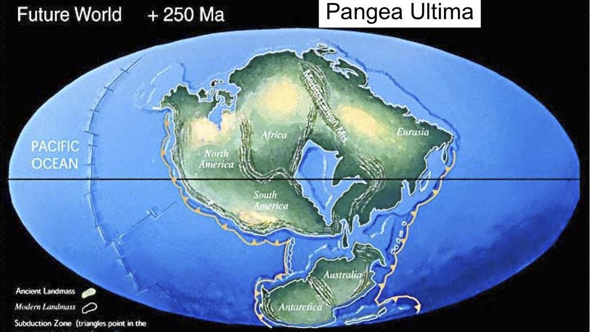 Pangea Ultima, el continente único que habrá cuando se extinga la humanidad