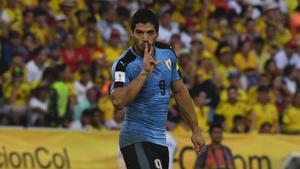 jdomenech35878144 uruguay s luis suarez celebrates after scoring against colom161012165713