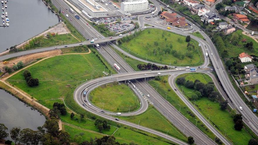 Vista aérea del Nudo de Bomberos