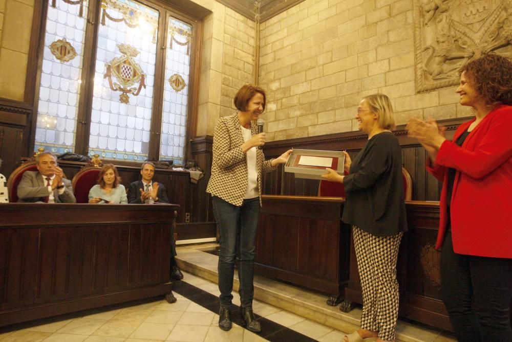 El CPA Girona rep un homenatge a l'ajuntament després del seu triomf europeu