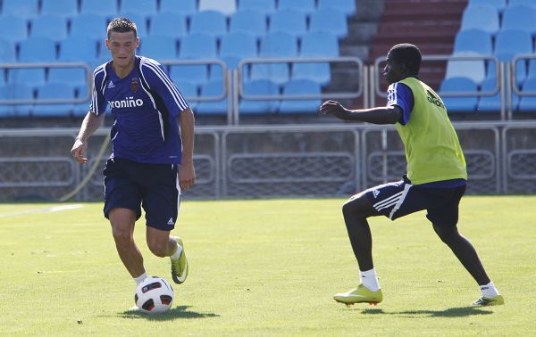 Adam Pinter se entrena por primera vez con el Real Zaragoza