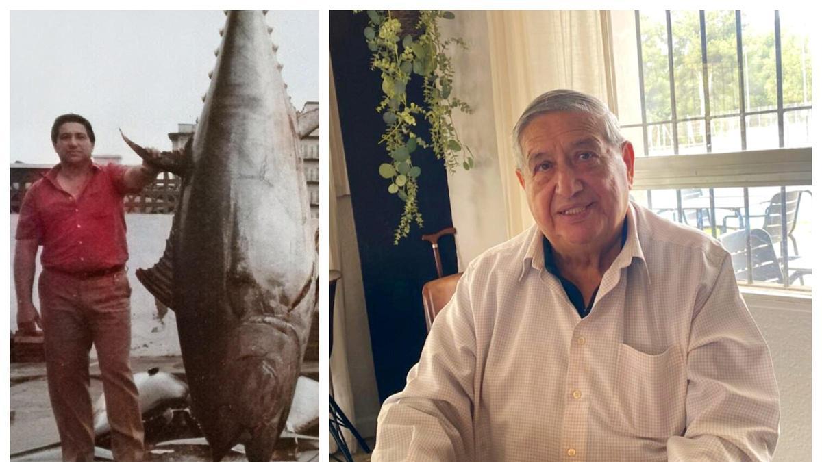 Pedro Museros destacó por sus dotes en la pesca del atún (i). Una imagen reciente del empresario castellonense (d).