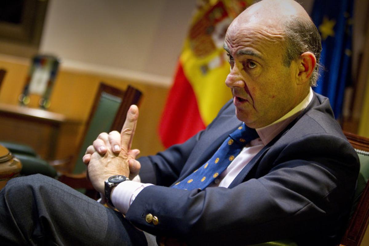 El ministre d’Economia, Luis de Guindos, el desembre passat.