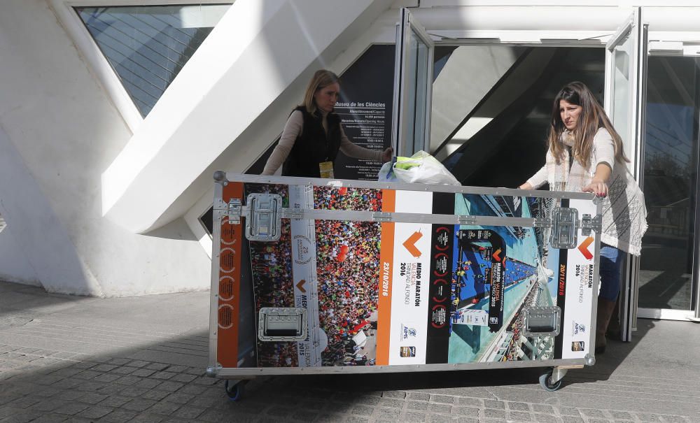 Preparativos para el Maratón de Valencia