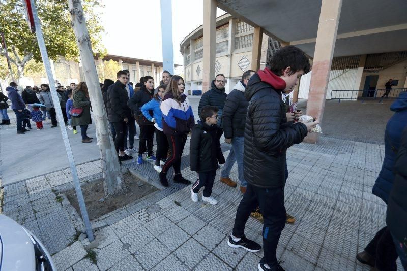 Partido de entrenamiento del Real Zaragoza en La Romareda