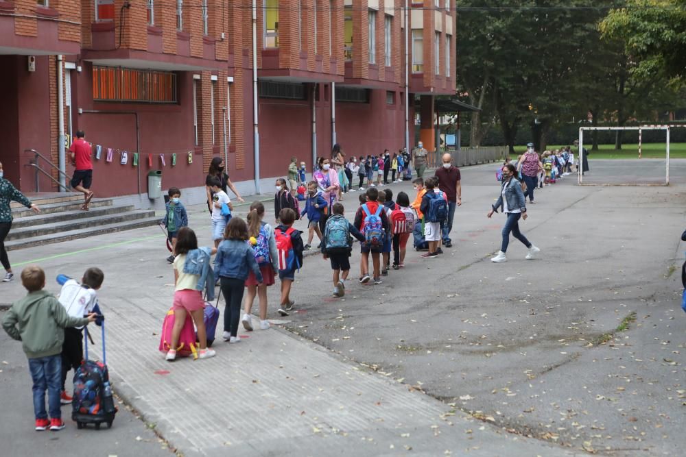 Gijón: vuelta a clase de mascarilla y sin lloros