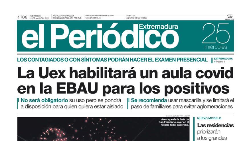 Consulta la portada correspondiente al día 25 de mayo del 2022