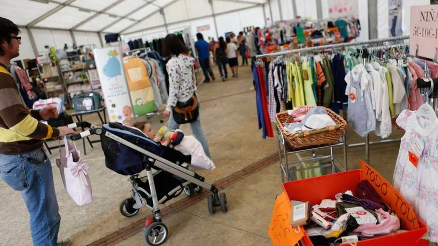 Vista general de la feria del stock de Corvera.