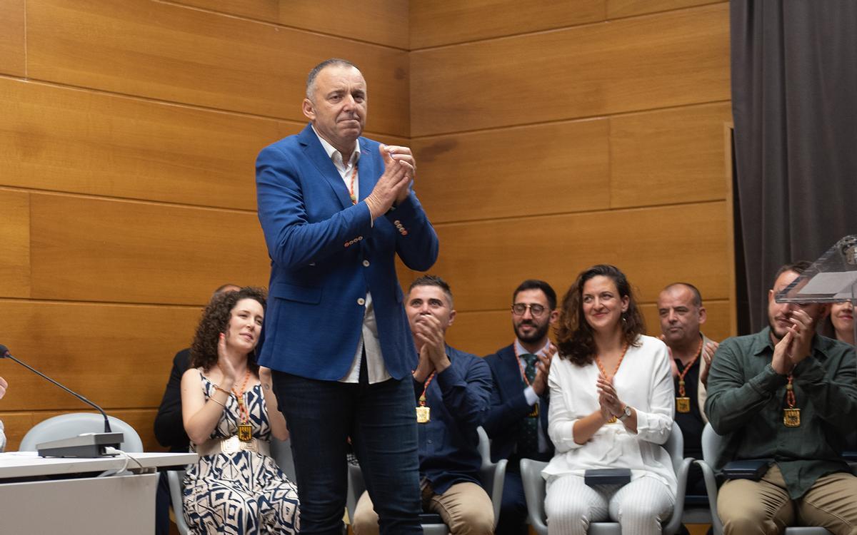 Momento en que Diego Zaragozi Llorens es proclamado alcalde de Altea