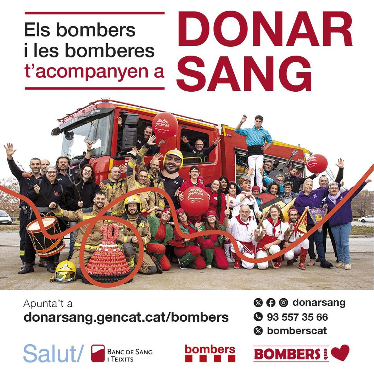 Cartell de la cmapanya per donar sang