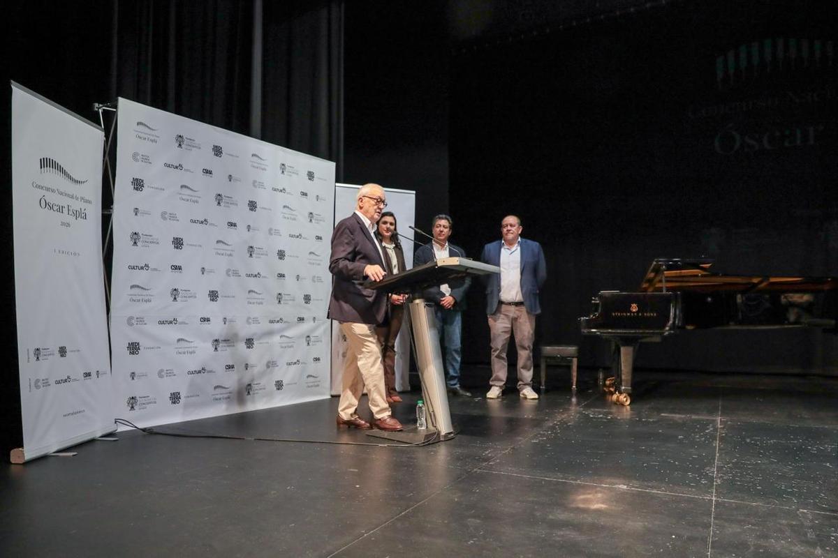Un momento de la presentación del Concurso Nacional de Piano Óscar Esplá