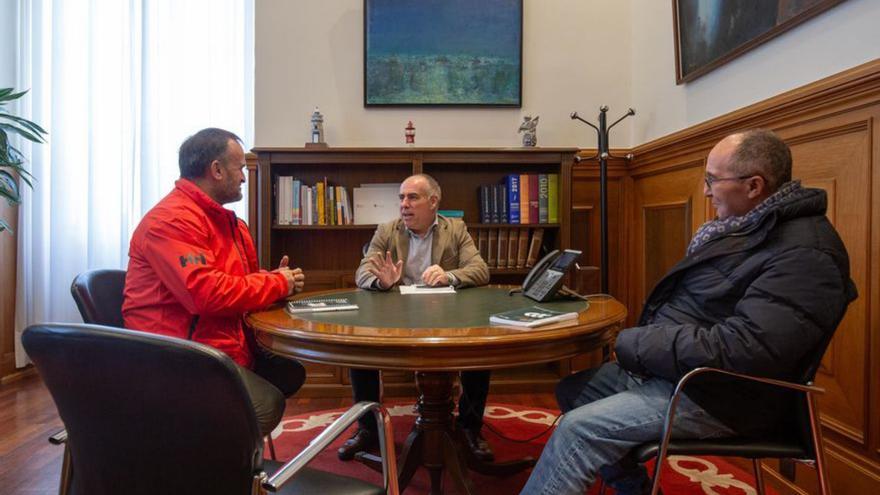 Un momento de la reunión mantenida en la Diputación.