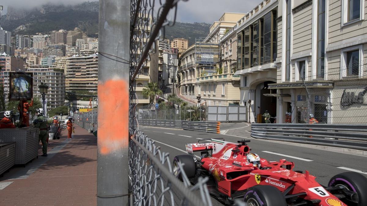 Sebastian Vettel, en Mónaco