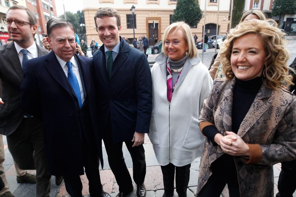 Pablo Casado  acude a Oviedo para presentar a los candidatos del PP en Asturias