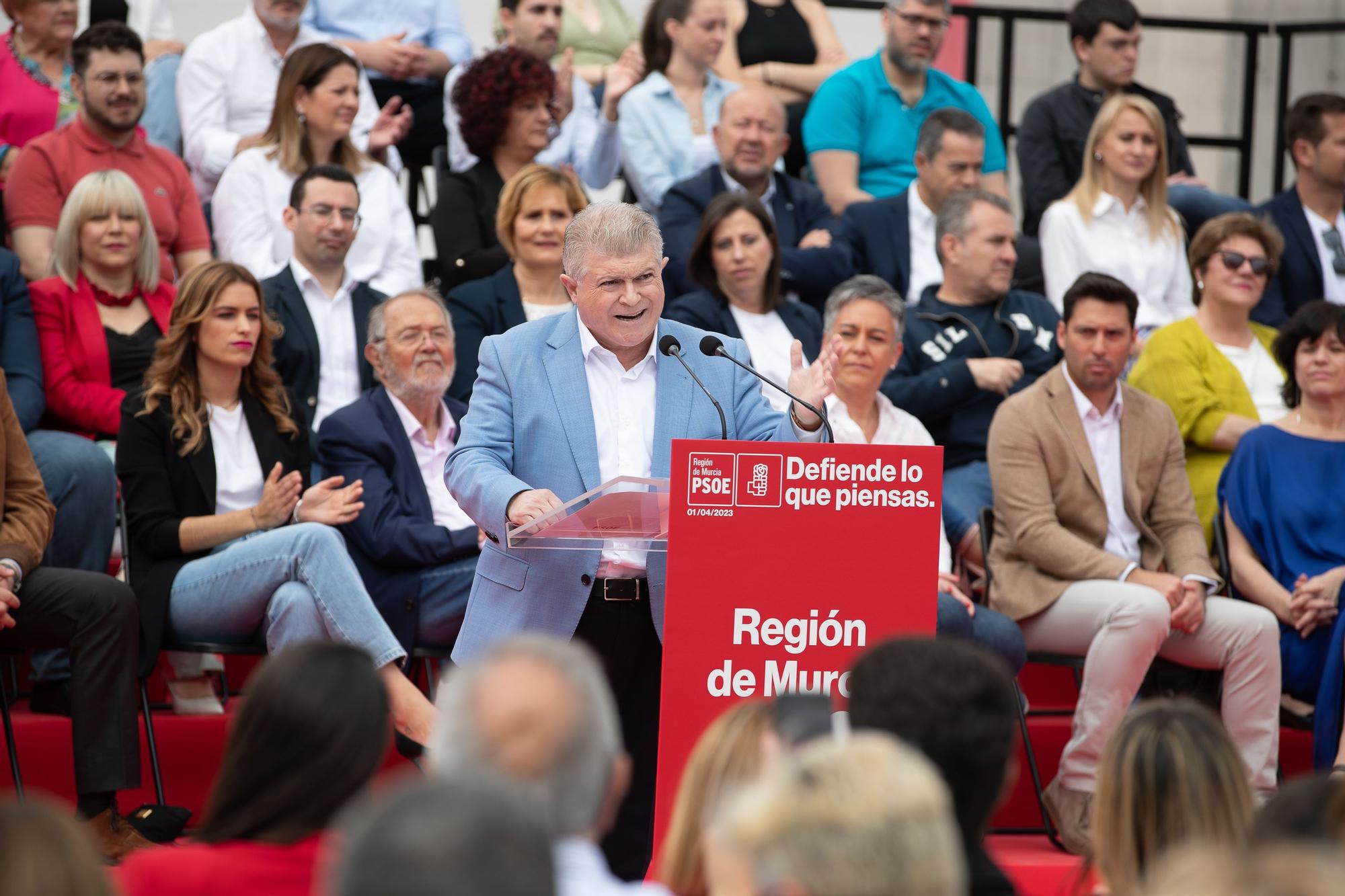 Serrano presenta su candidatura al Ayuntamiento de Murcia junto a la ministra Montero